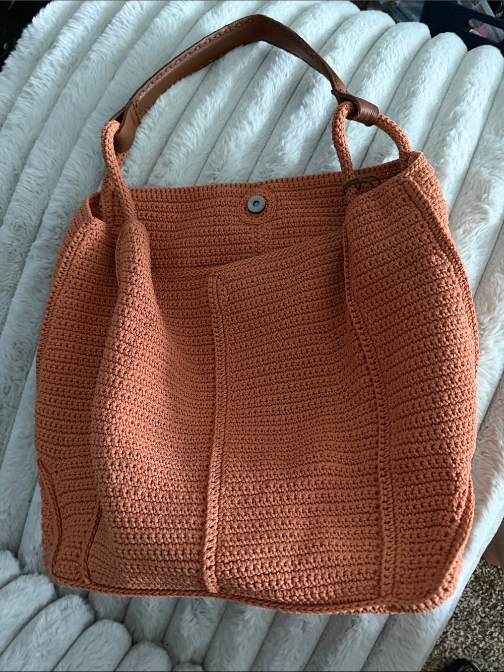 The Sak Crocheted Tote in Terracotta - Picture 1 of 6
